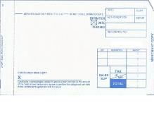 Imprinter Slips short